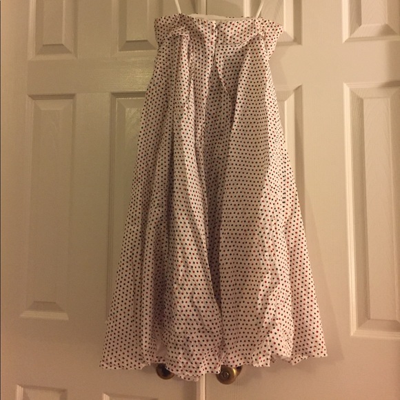 J Crew strapless dress in size 2. Cute polkadots!! - Picture 2 of 3