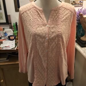 Peach 🍑long sleeve blouse