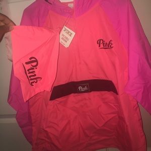 VS PINK ANORAK/windbreaker