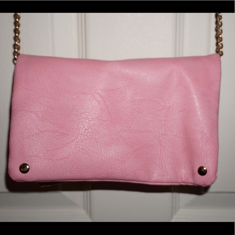 Pink cross body bag