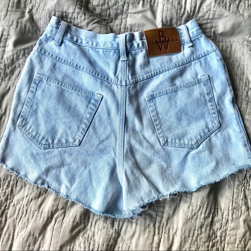 Vintage, frayed denim shorts