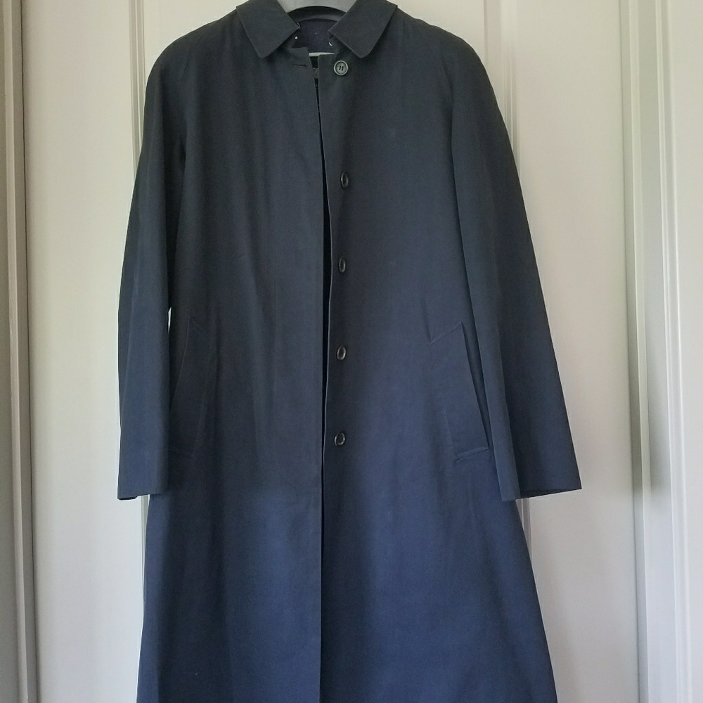 Vintage Burberry navy liner coat