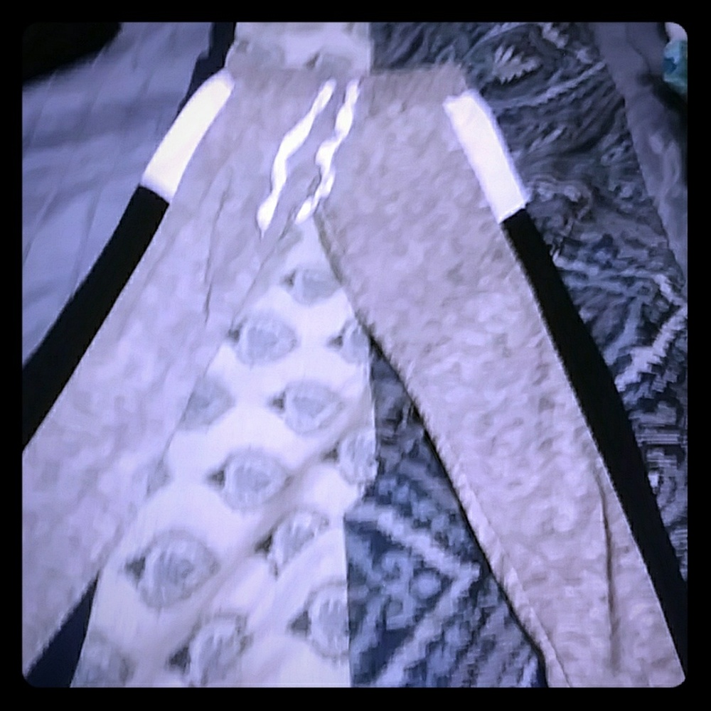 Marked Joggers with color block sides