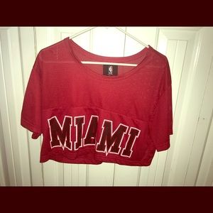 Miami heat crop top