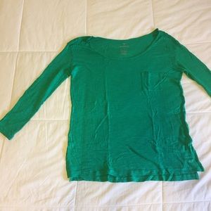 American Eagle green 3/4 sleeve shirt