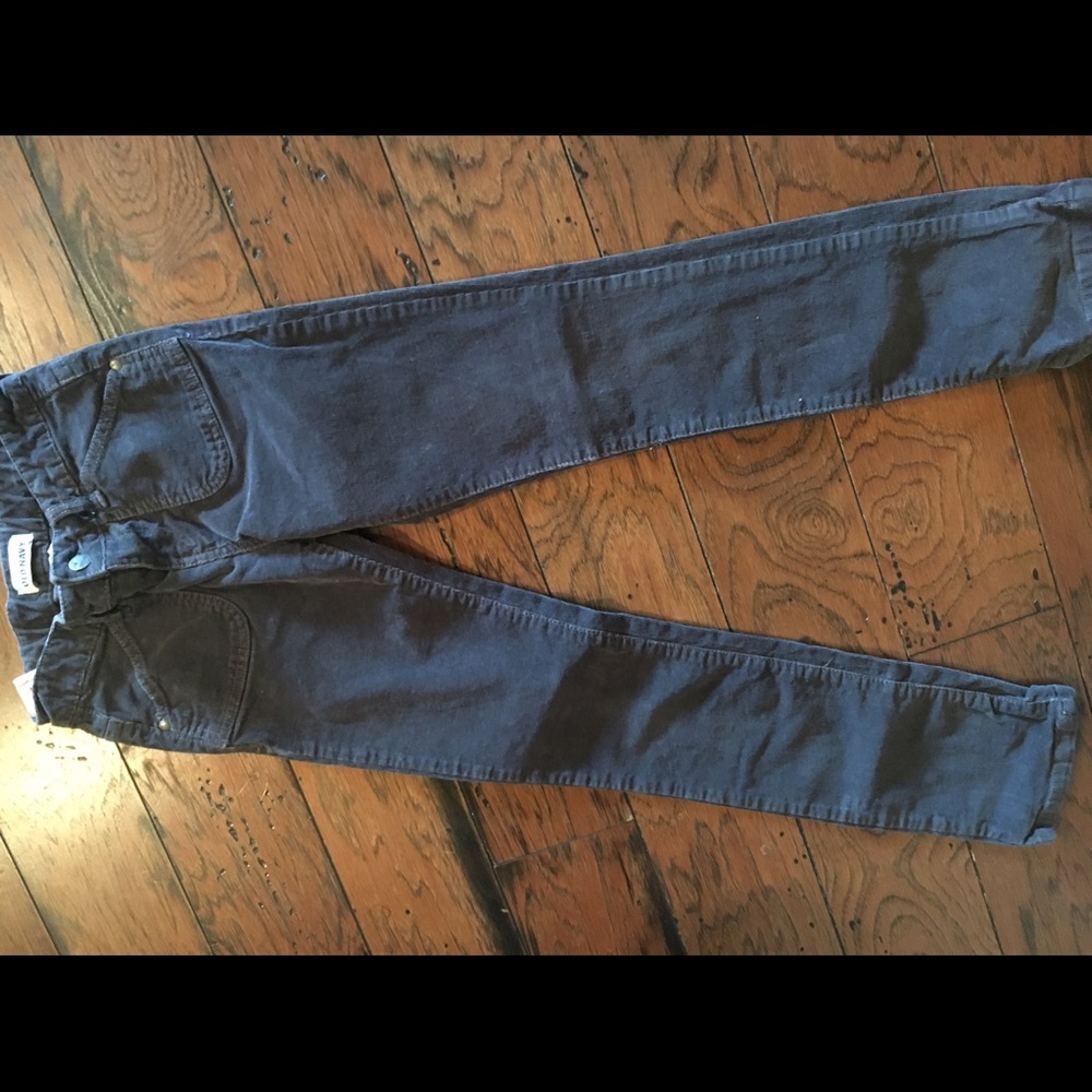 Old Navy corduroy steal grey girls kids pants