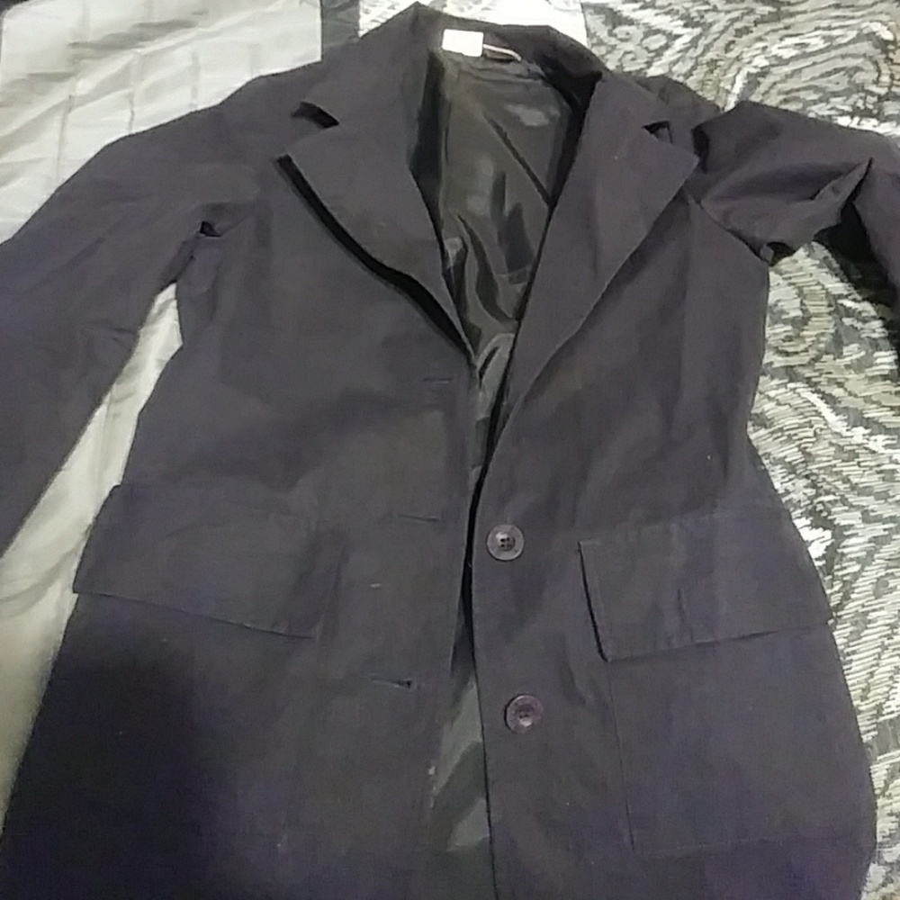 Dark Blue Button up Blazer