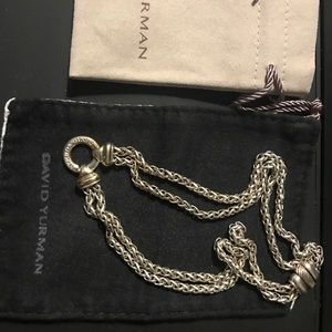 David yurman double wheat chain with gold