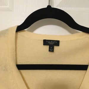 Talbots yellow cardigan