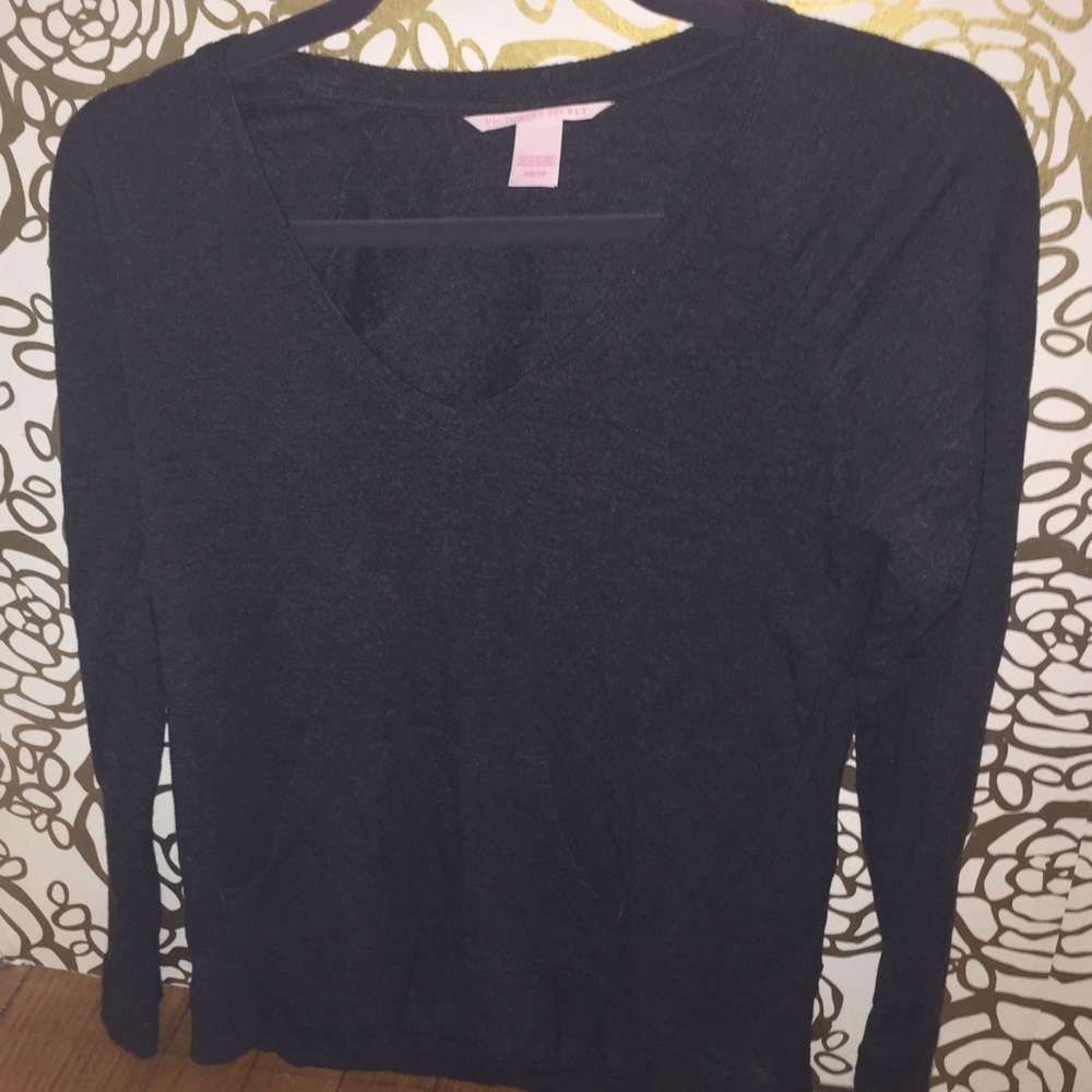 Grey VS pullover sweatshirt