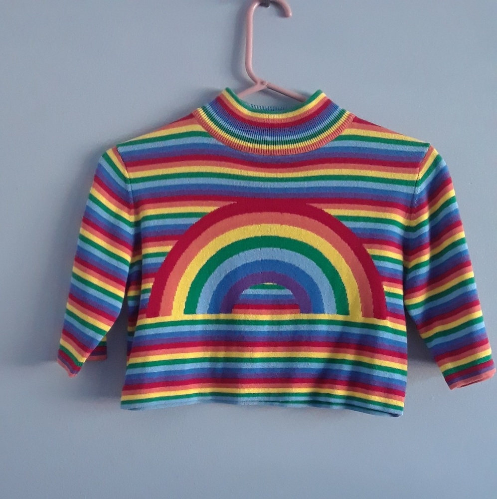 UNIF rainbow crop top