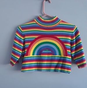 UNIF rainbow crop top