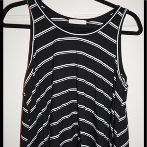 Black and white striped top