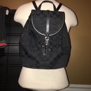 Black Coach Backpack