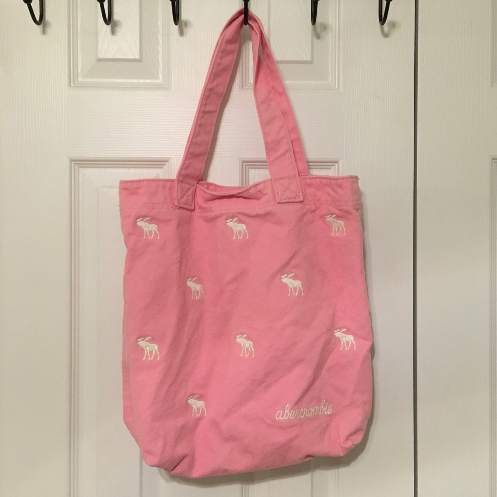 Pink Abercrombie bag with pocket