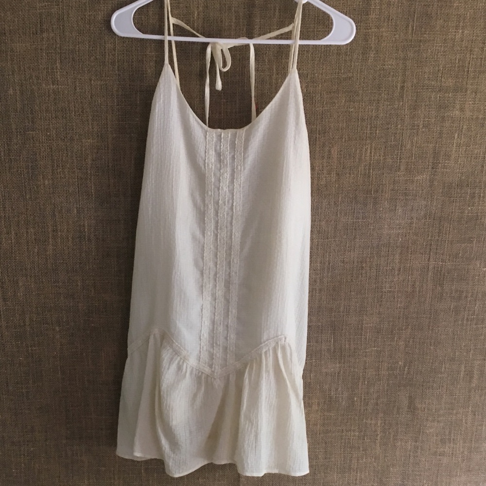 Cream Mini Dress with Country Detailing