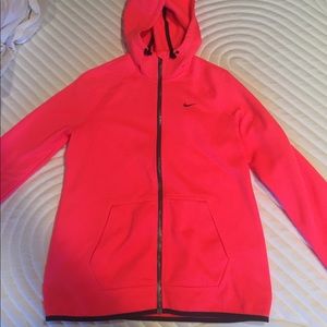 Nike Therma-Fit Neon Pink Zip Up Hoodie