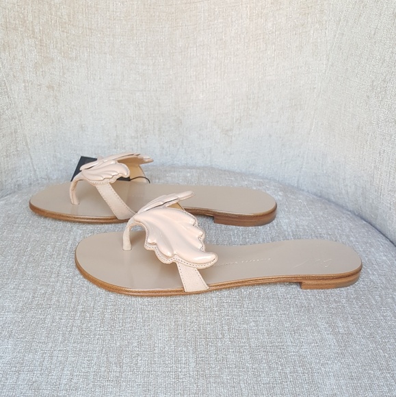 NIB Giuseppe Zanotti Nude Suede Cruel Sandals - Picture 2 of 8