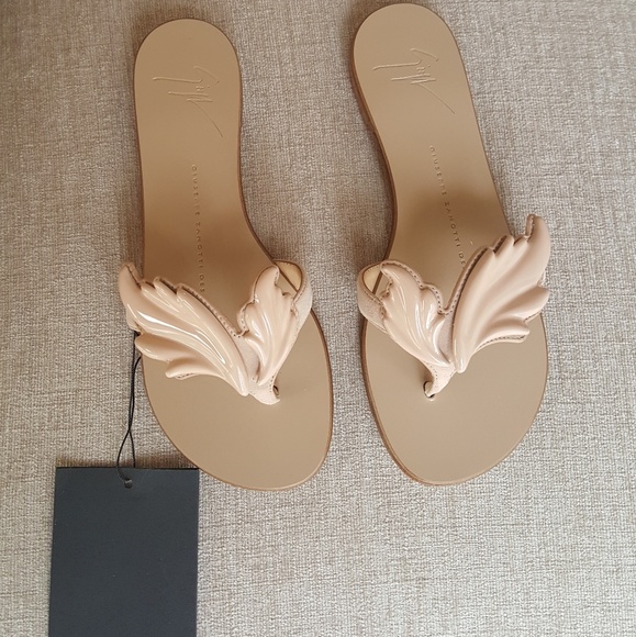 NIB Giuseppe Zanotti Nude Suede Cruel Sandals - Picture 3 of 8