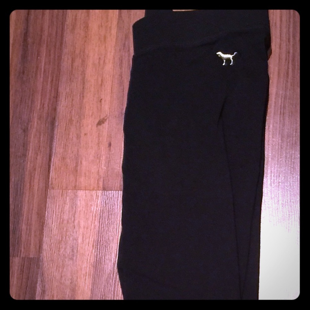 Victoria Secret's Pink Black leggings