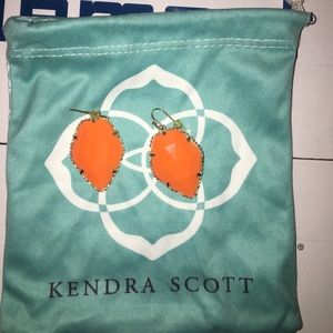 Kendra Scott Orange Corley Earrings