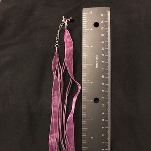 Hand made glass heart necklace