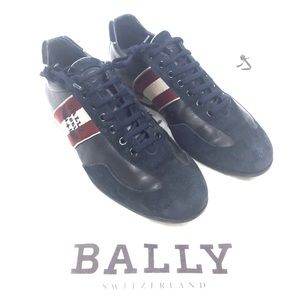 Men's Bally Arlington leather/sued sneakers