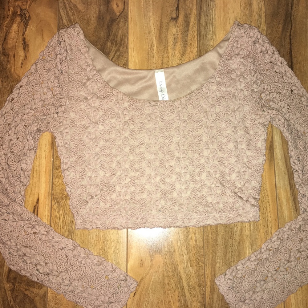 crop top/ long sleeve