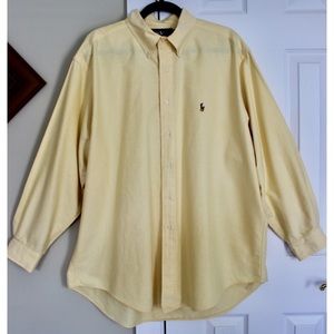 🆕 Ralph Lauren Men's Yellow Button Down Shirt