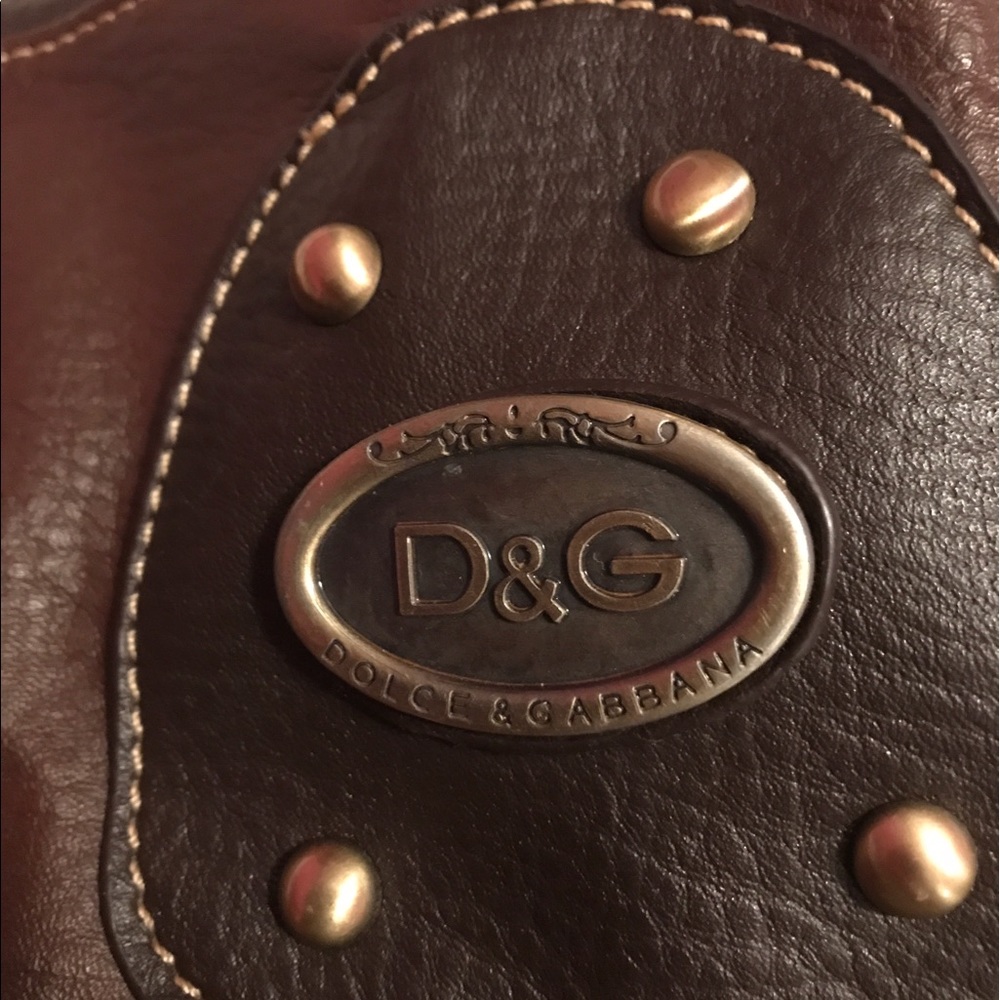 Dolce & Gabbana purse-- older style. Brown leather
