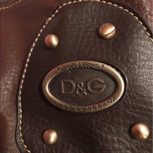Dolce & Gabbana purse-- older style. Brown leather