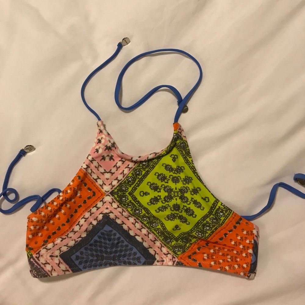 Minkpink multicolor high neck bikini top