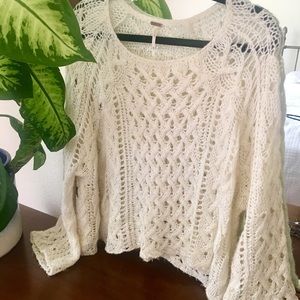 WEEKEND SALE Free People romantic bohemian sweater