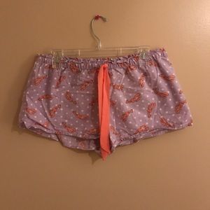 American Eagle Aerie Lobster Pajama Shorts