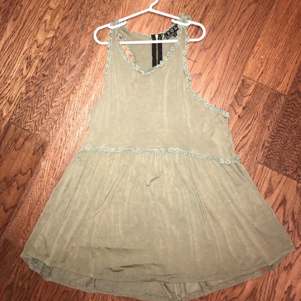 Olive Green Tank Top