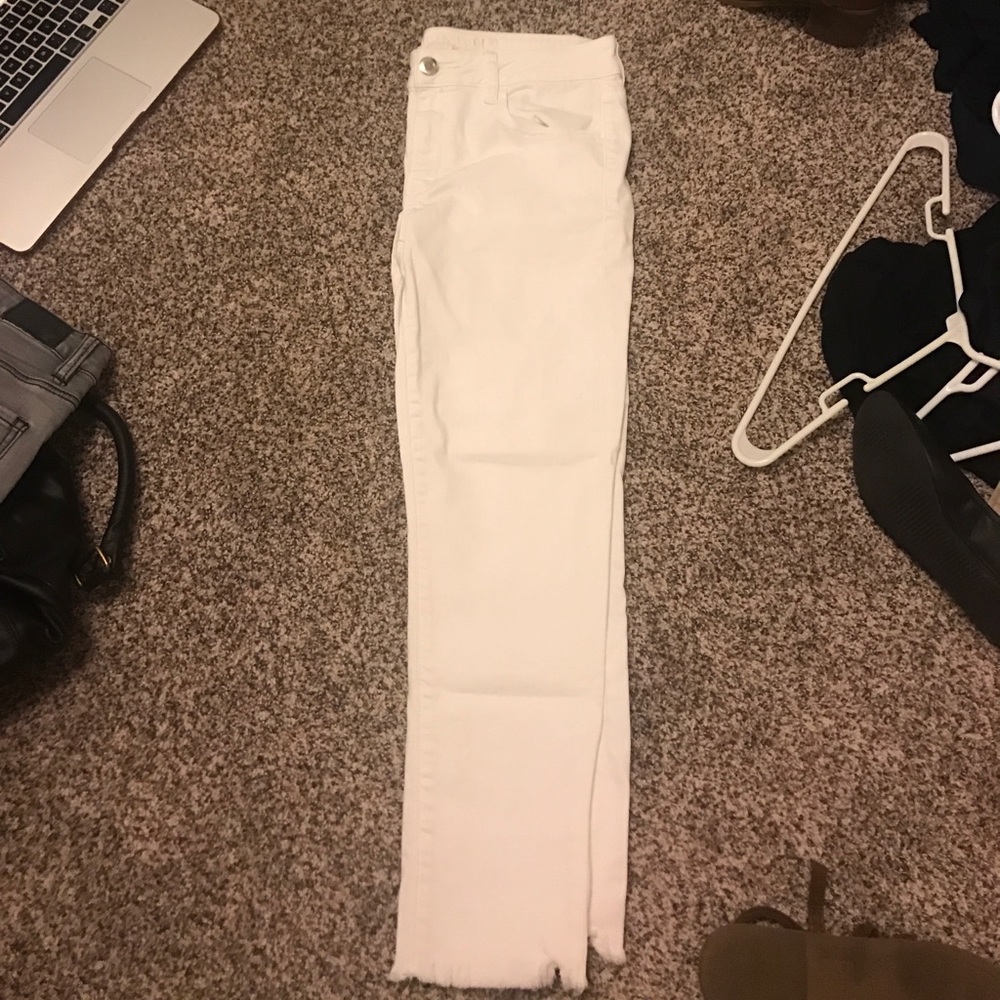 American eagle white CROPPED skinny jean