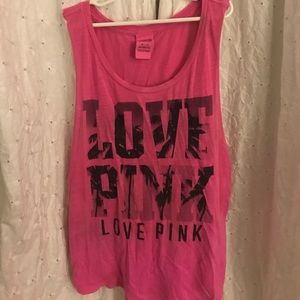 Pink Victoria's Secret Muscle Tee