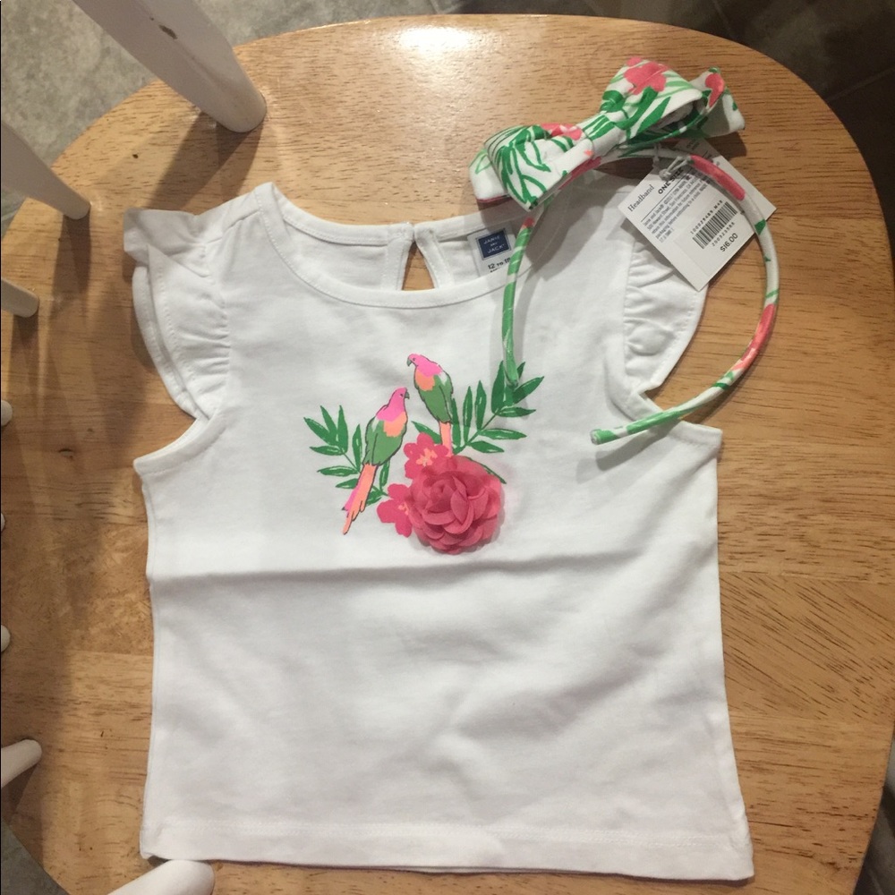 Janie & jack shirt & headband