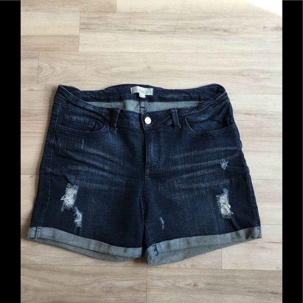 Forever 21 Denim Distressed Shorts