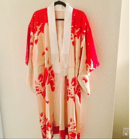 Other - Vintage Japanese Silk Ladies Nagajuban / Kimono OS