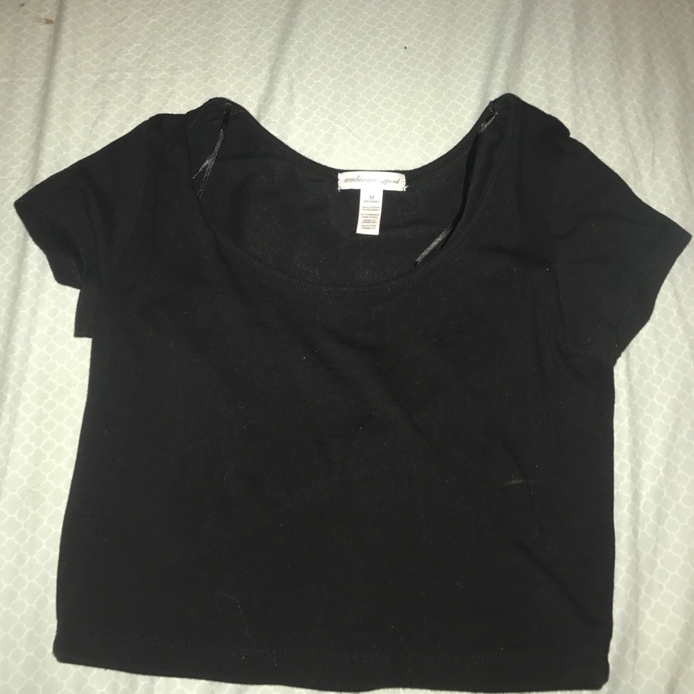 Black crop top
