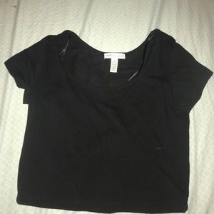 Black crop top