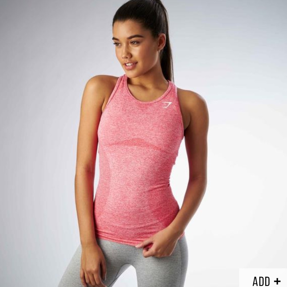 Gymshark seamless vest sherbet pink