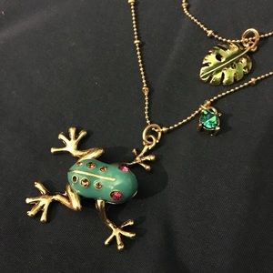 Betsey Johnson Frog Necklace