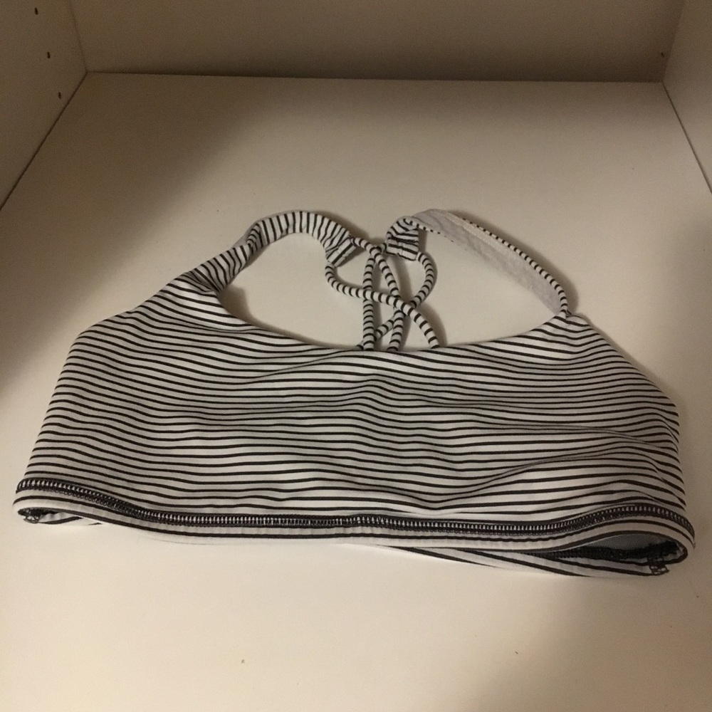 Lululemon striped sports bra XS