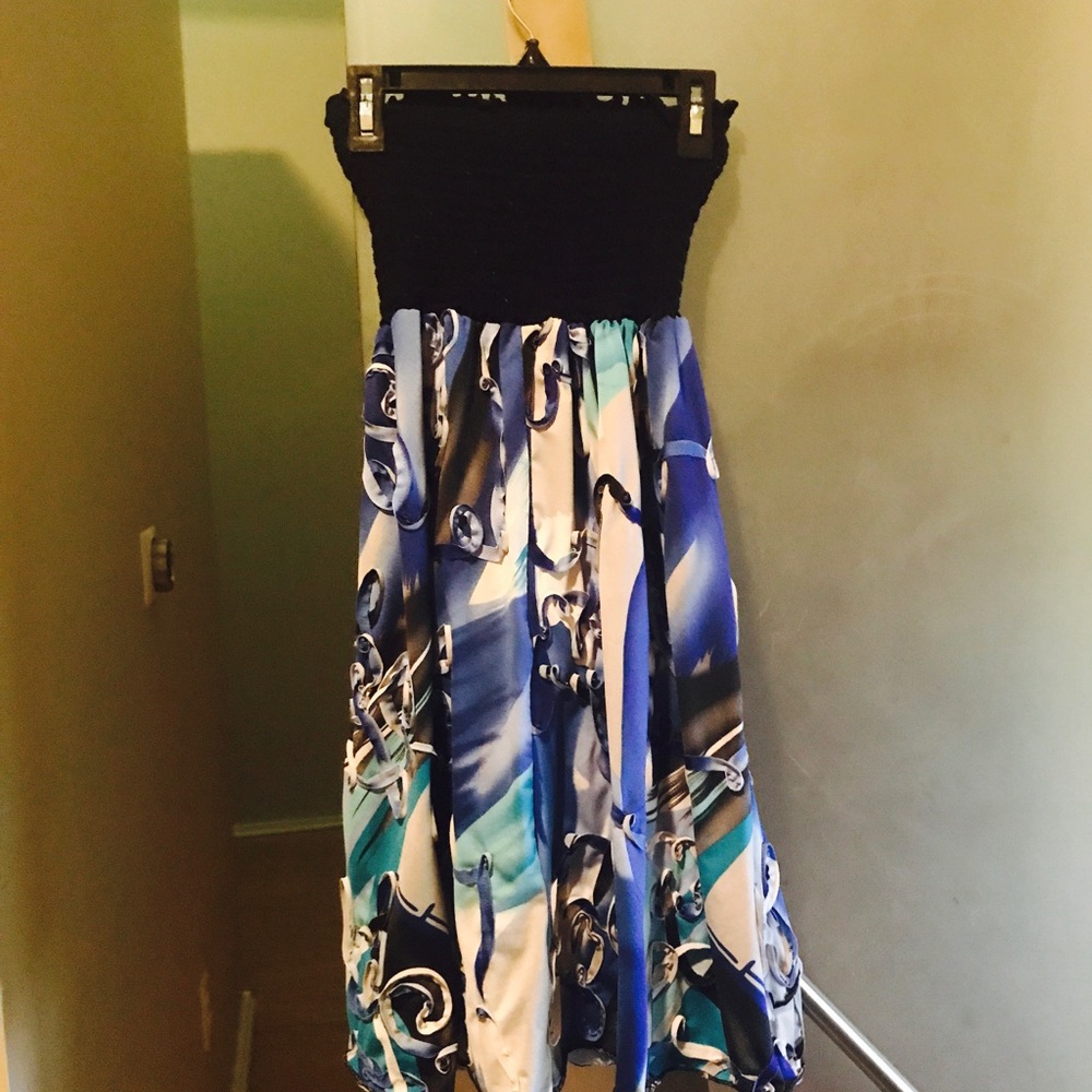 Blue dress