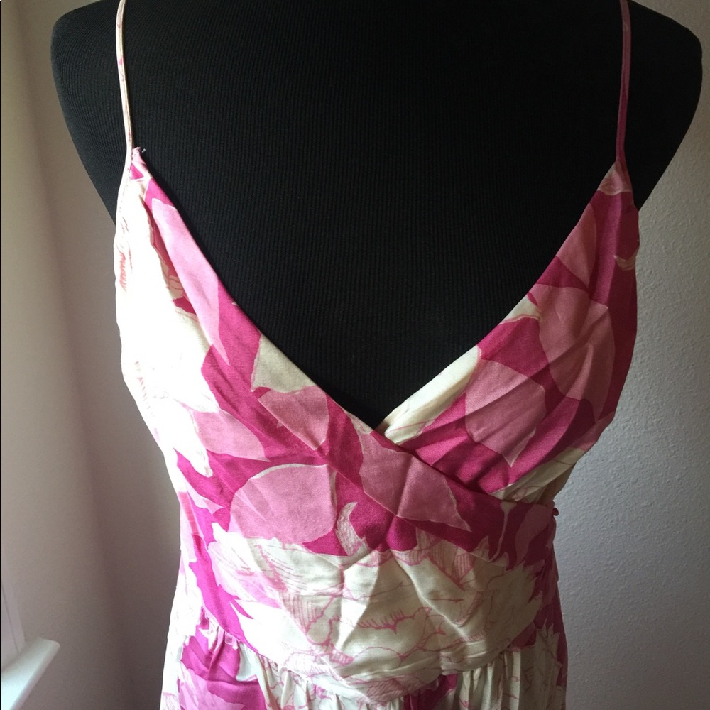 Trina Turk 100% silk floral dress