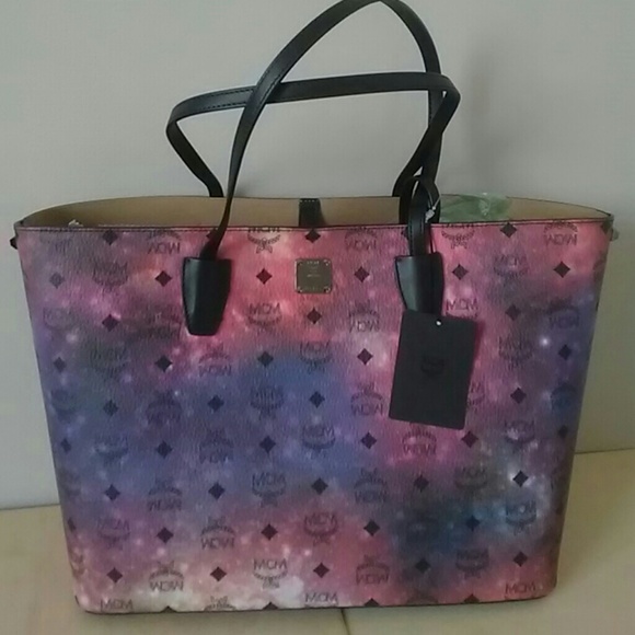 MCM Medium Tote Bag & pouch, galaxy Multicolor - Picture 2 of 7