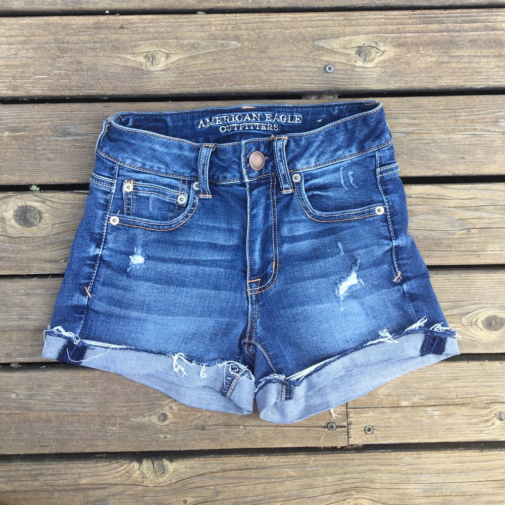 American Eagle Distressed Jean Shorts