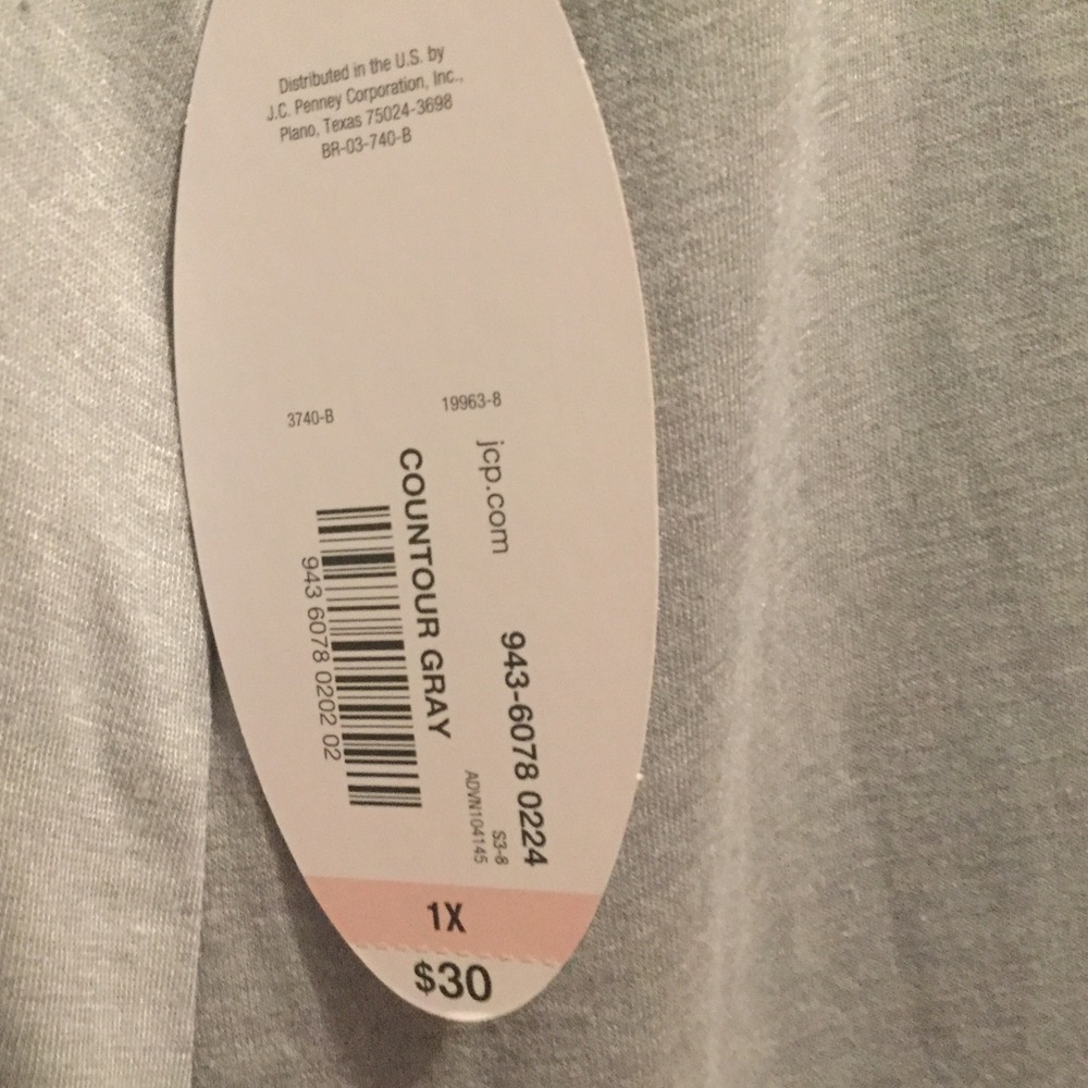 I Came I Saw I Contoured 🆕 1X plus size Top gray - Picture 3 of 7